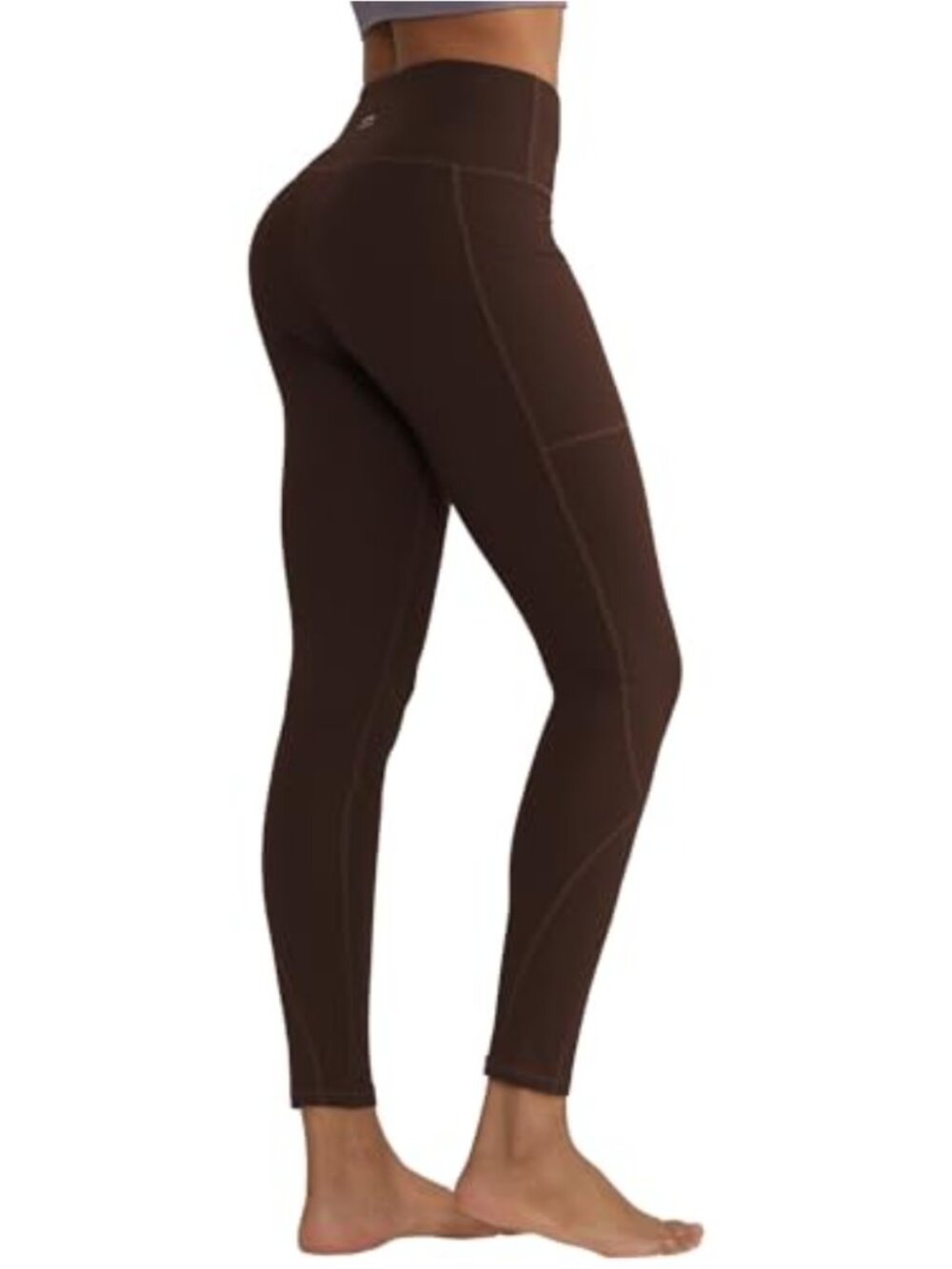 High Waisted Leggings for Women with Pockets Tummy Control Polyester Spandex